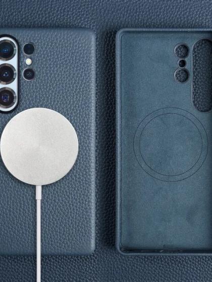 Кожаный чехол для Samsung S25 Ultra