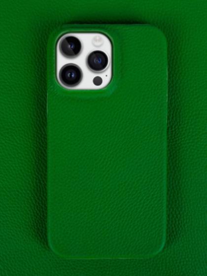 Кожаный чехол на iPhone 16 Pro